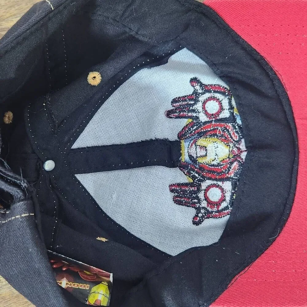 Iron Man Boy's Baseball Hat Superhero Heavy Metal Hat Cap Strapback in Black
